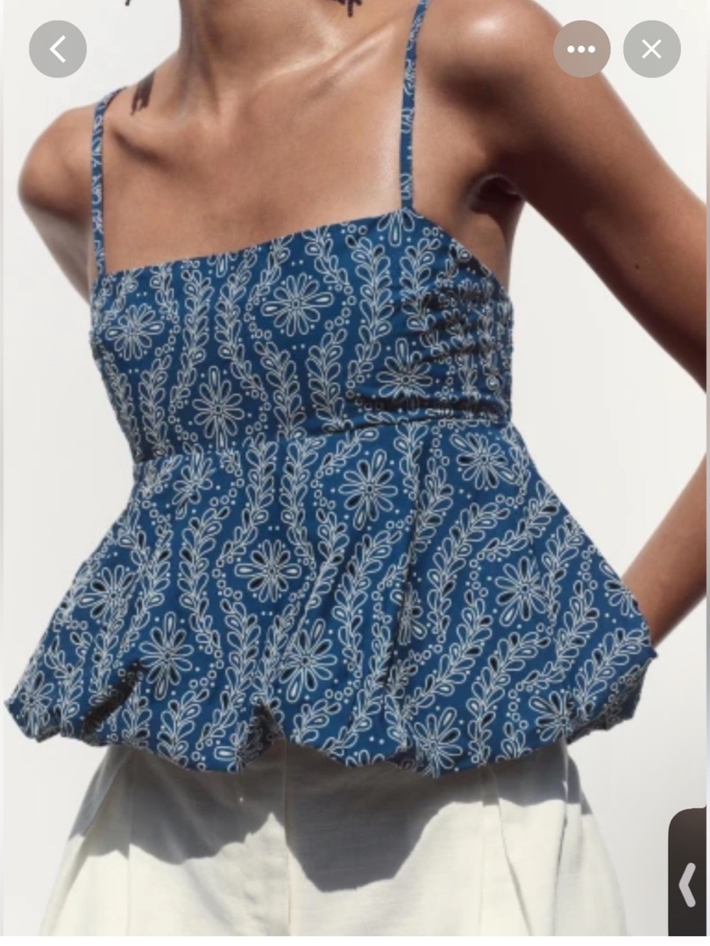 Zara bubble top